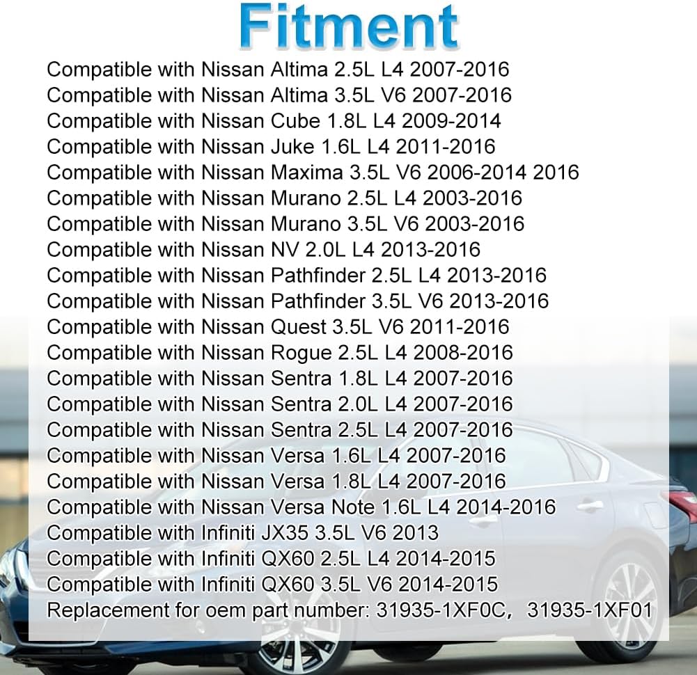 WMPHE 3 Pcs Automatic Transmission Input Output Speed Sensors Compatible with Nissan Altima Maxima Murano NV Pathfinder Quest Sentra Infiniti JX35 QX60, Replacement for 31935-1XF0C, 31935-1XF01