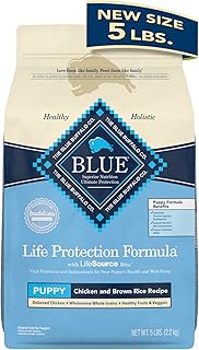 Blue Buffalo Life Protection Formula Natural Puppy Dry Dog Food, Chicken and Brown Rice 5-lb Trial Size Bag