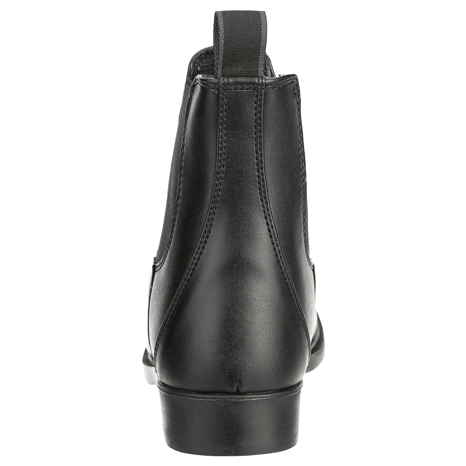 RL24 - Jodhpur Reitstiefelette soft | Kinder, Herren & Damen Stiefeletten | mit Elastikeinsatz & Pull-On | wasserdichte Chelsea Boots aus Kunstleder | schwarze Reitschuhe | Größe 28-46