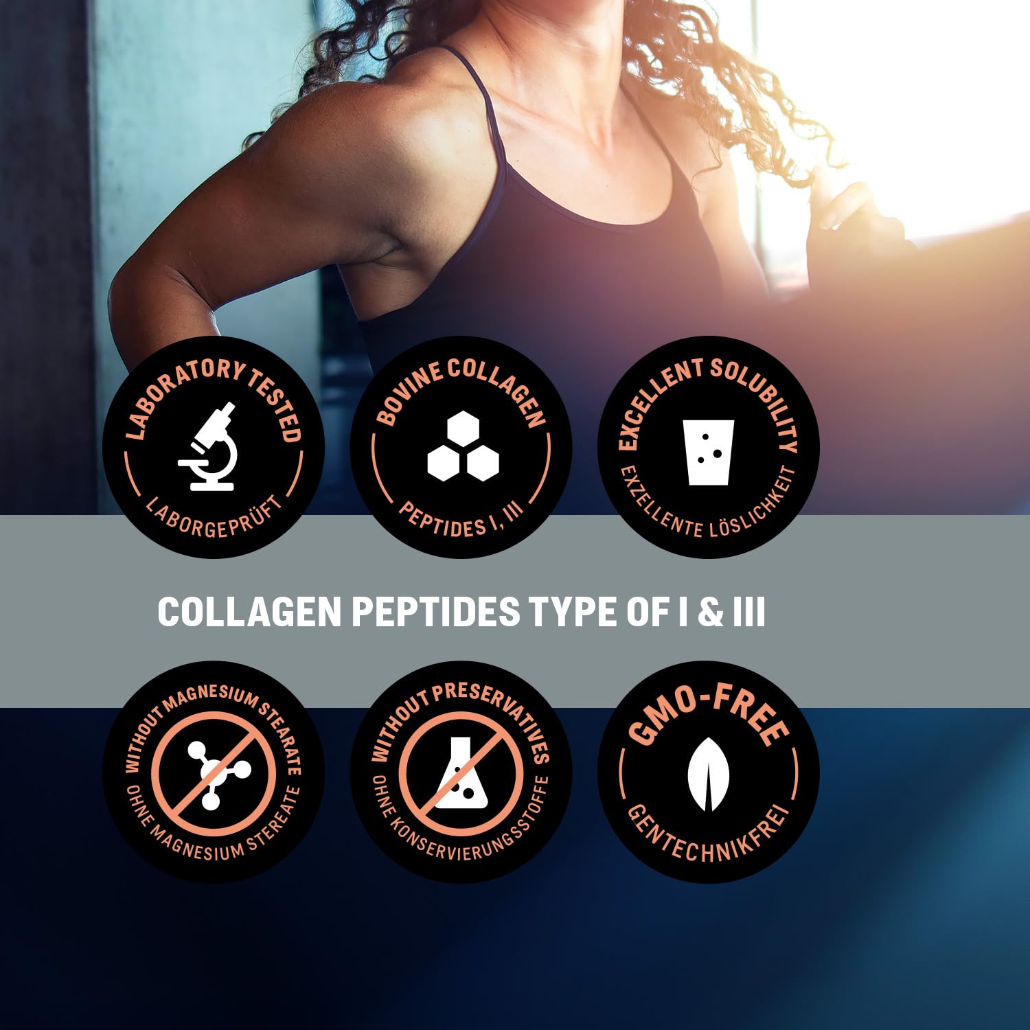 WoldoHealth Collagène Poudre 500g Bovin Hydrolysé - Protéine Neutre Peptides Type 1 & 3 pour Café & Shakes