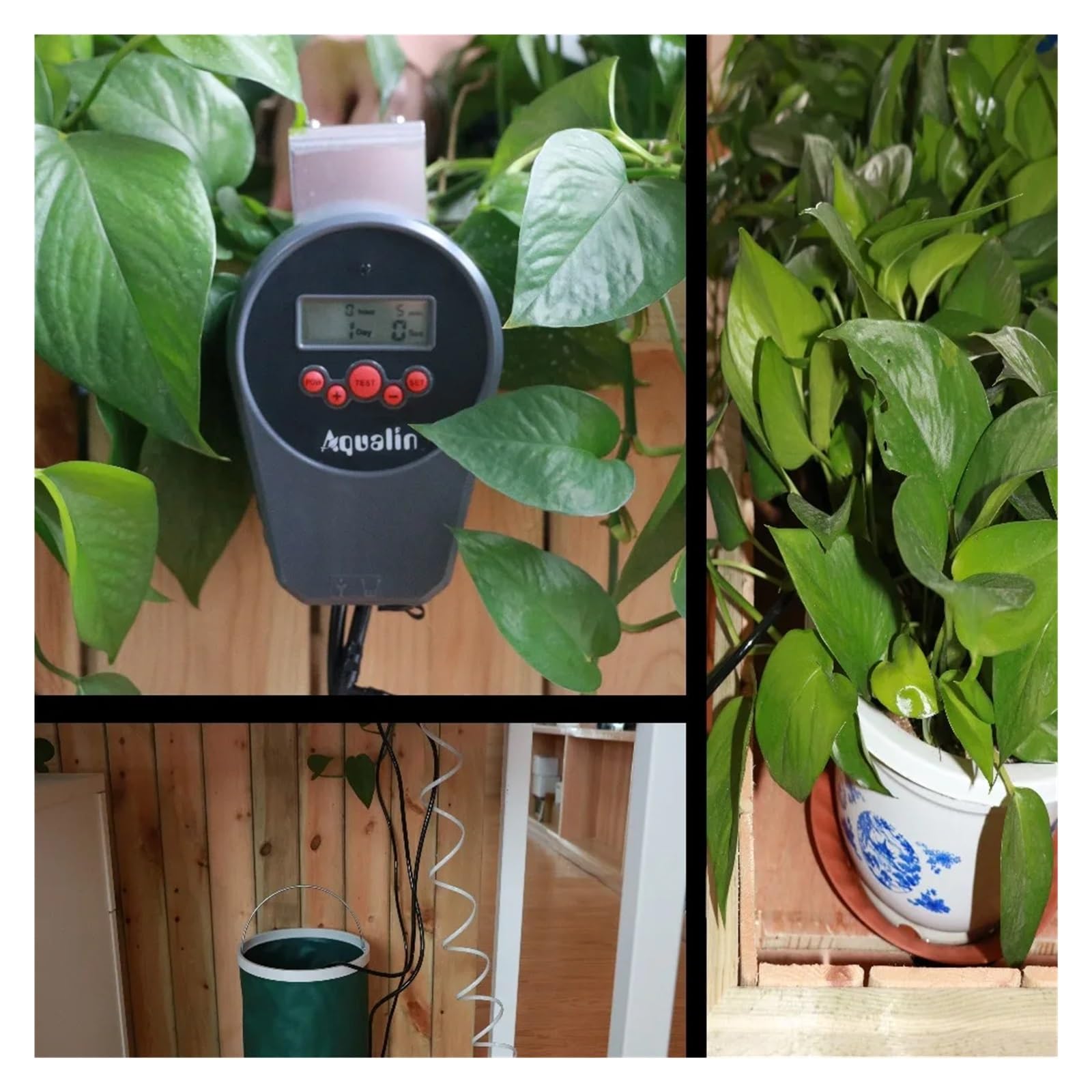 Automatic LCD Display Drip Irrigation Set Garden Flower Water Timer Watering Kit With Built-in Membrane Pump