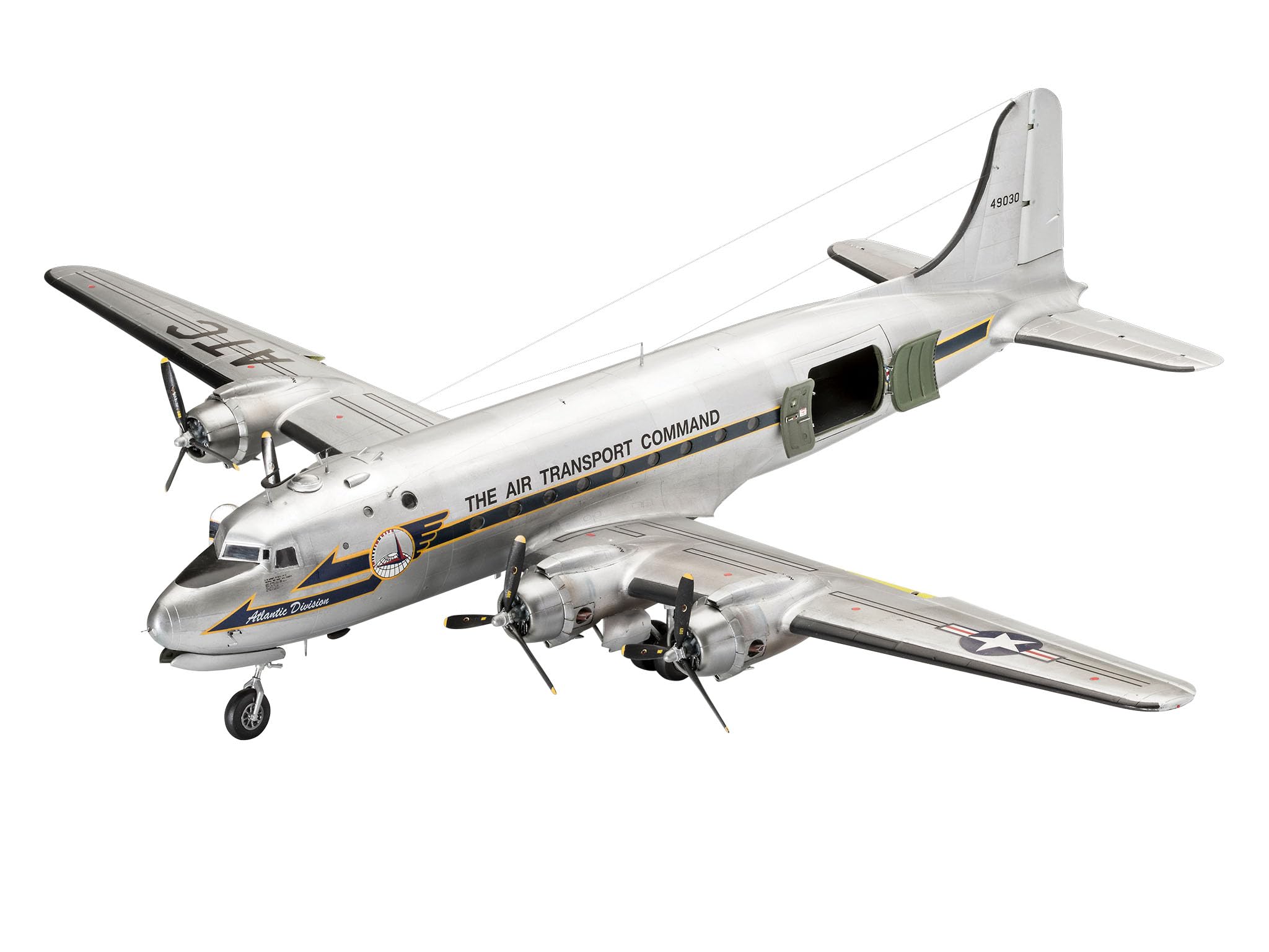 Revell Modellbausatz I Geschenkset 75. Jahrestag Berliner Luftbrücke I C-54 D Skymaster I 352 Teile I Maßstab 1:72 I für Kinder und Erwachsene ab 13 Jahren