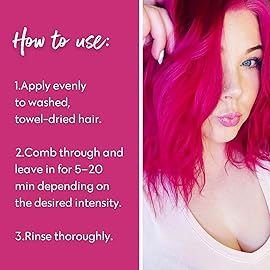 Four Reasons Color Mask INTENSE- Fuchsia - (27 Colors) Intensive Toning Treatment - Color Depositing Conditioner - Semi Permanent Hair Dye for Lightened and Colored Hair- 100% Vegan, 6.76 fl oz