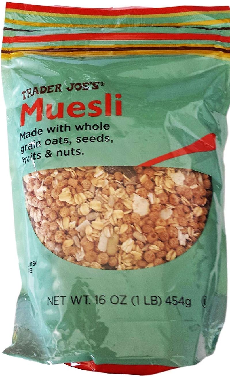 Trader Joes Muesli Made with Whole Grain Oats, Seeds, Fruits & Nuts