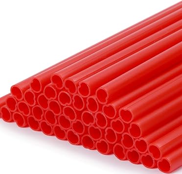 50PCS Heart Shaped Red Straws, Reusable Drinking Straws for Cocktail, Birthday Party, Bridal Shower, Wedding Supplies, Valentine Party Decorations