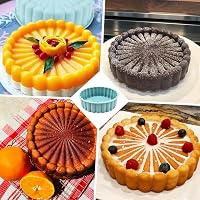 EXIN DEHCEN Szilikon Sütőforma 20 cm - Kerek Tortaforma Többrétegű Tortákhoz, Sajttortához, Szivárványtortához, Mosogatógépben Mosható

AI:  7