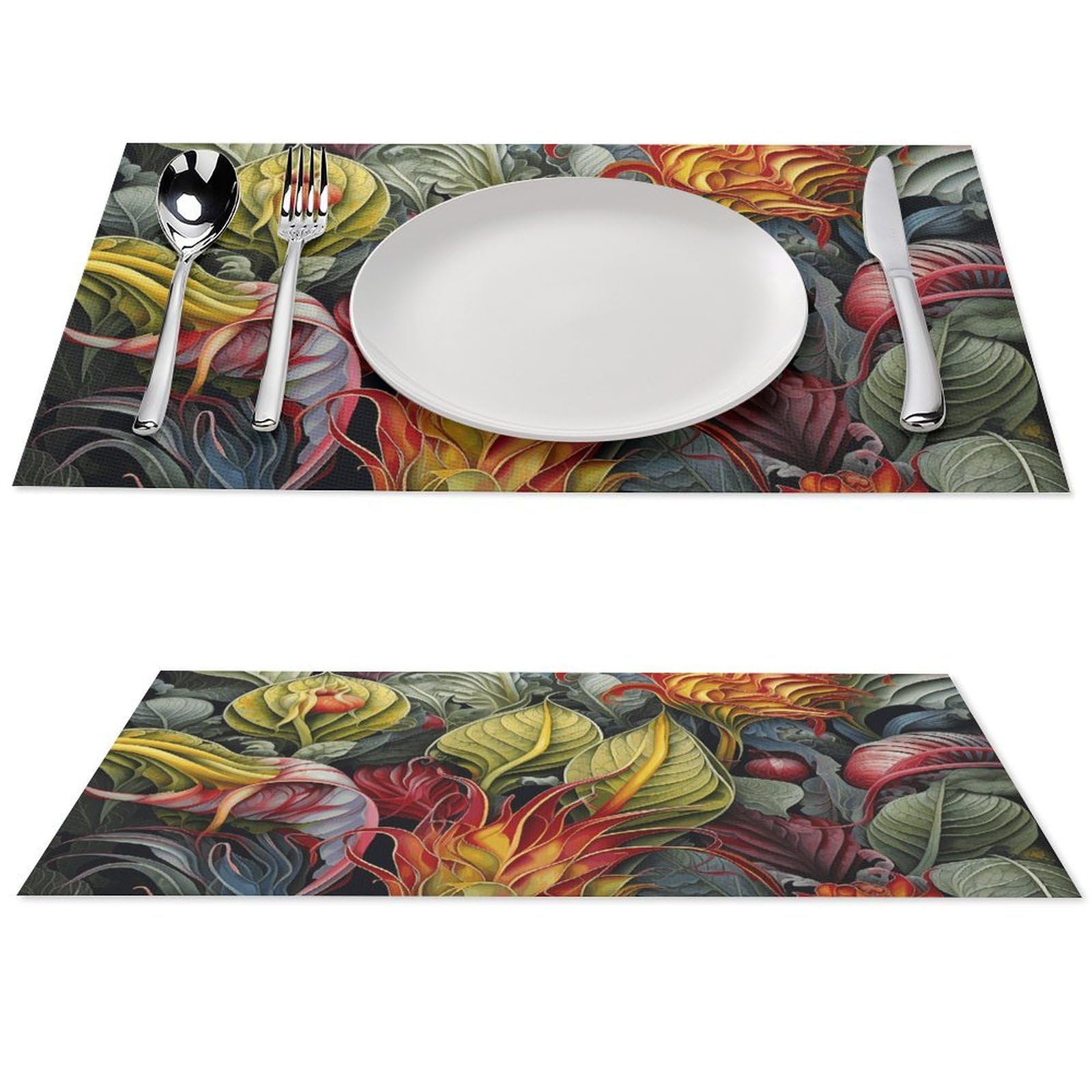 Lot de sets de table de salle à manger en tissage PVC durable