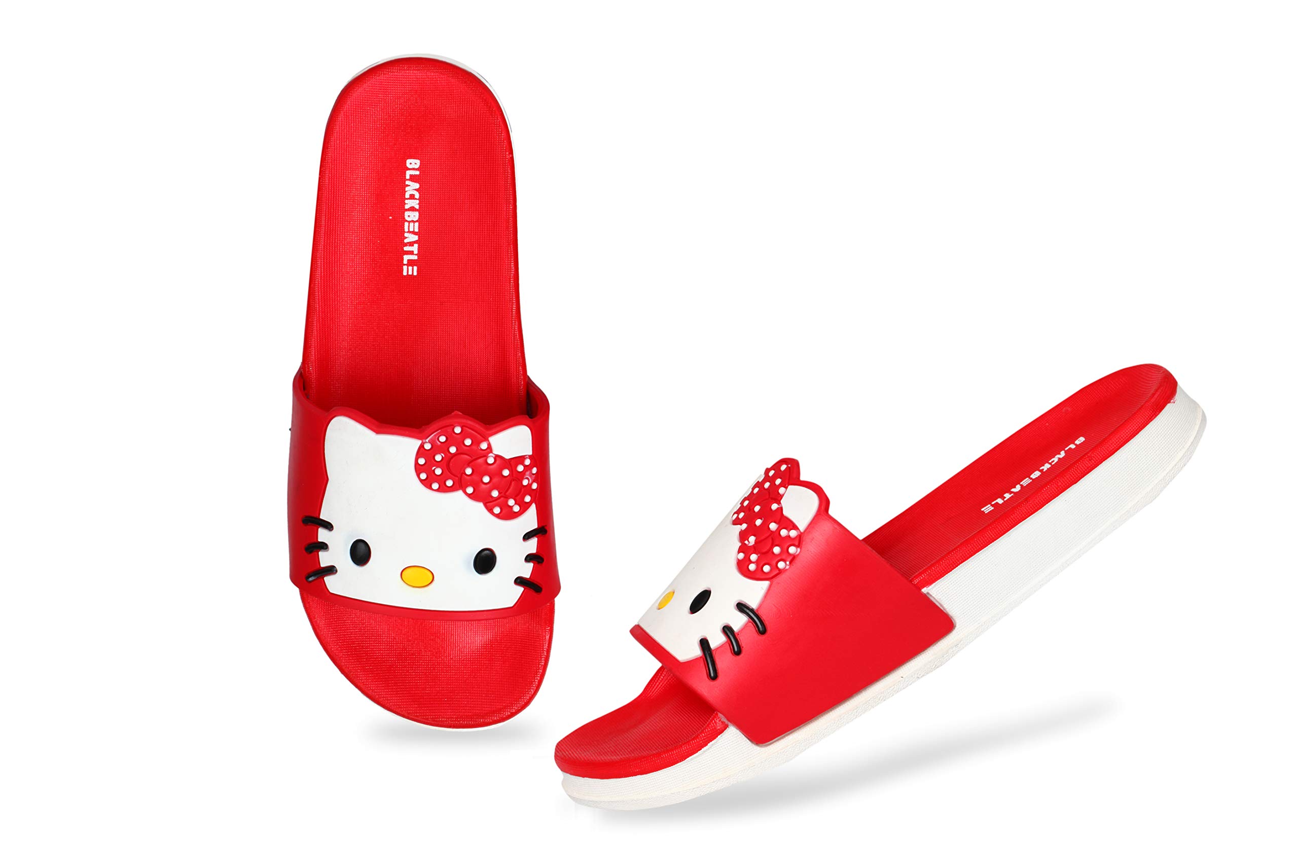BlackBeatle womens Kitty Dc Flip Flops, Red, 36(Euro) (B08JHQTLGL) Amazon Price History, Amazon Price Tracker