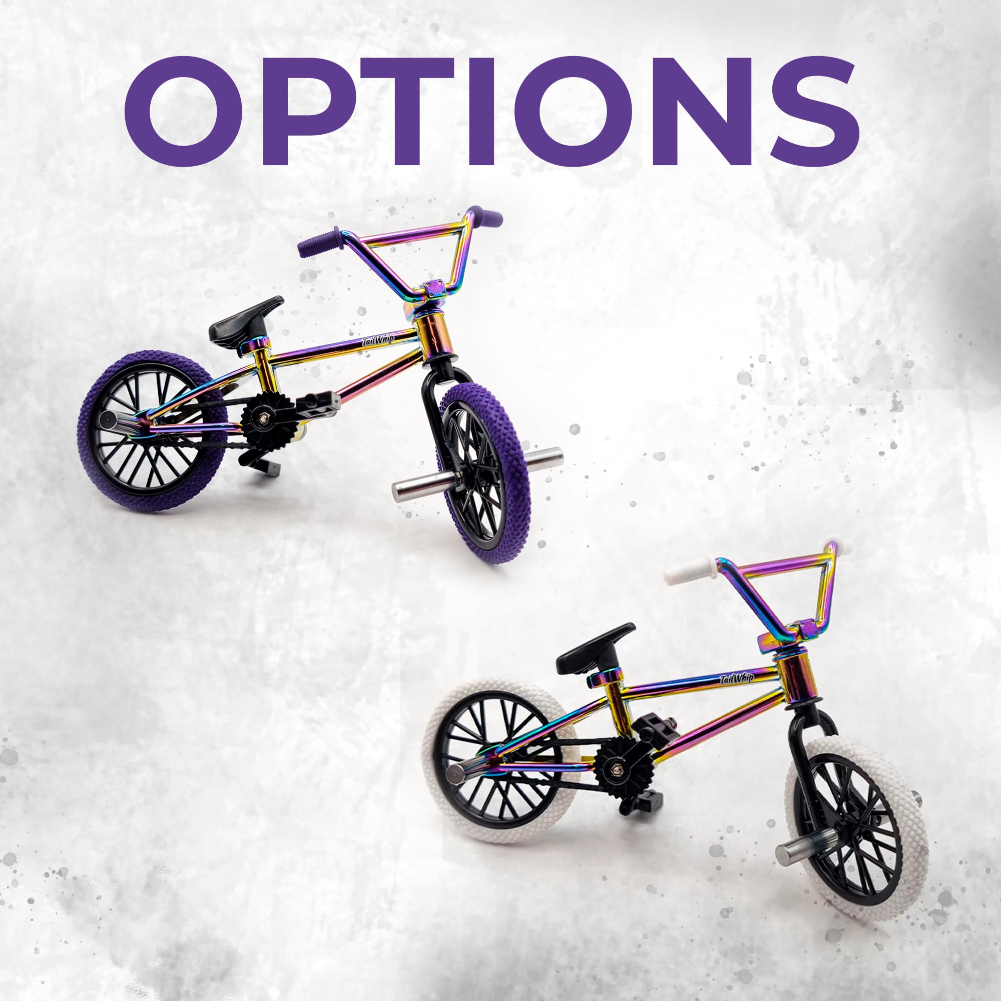 TAILWHIP Finger Bike De Metal – Mini BMX Plegable Con Piezas Desmontables – Compatible Con Fingerboards Y Scooters – Accesorios Personalizables – Regalo Para +6 Años