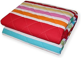 Copriletto Trapuntato Primavera/Estate Trapuntino Estivo BASSETTI Double-Face Tela di Puro Cotone - Soffice Imbottitura Anallergica (Roll Up R1, Matrimoniale Due Piazze)