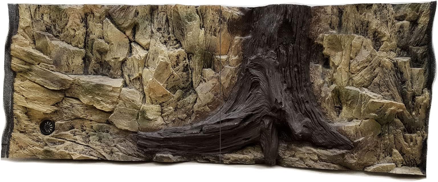 Aqua ManiacAquarium Background for Juwel Rio 240 3D basic background 117x45cm in 2 sections for fish tank