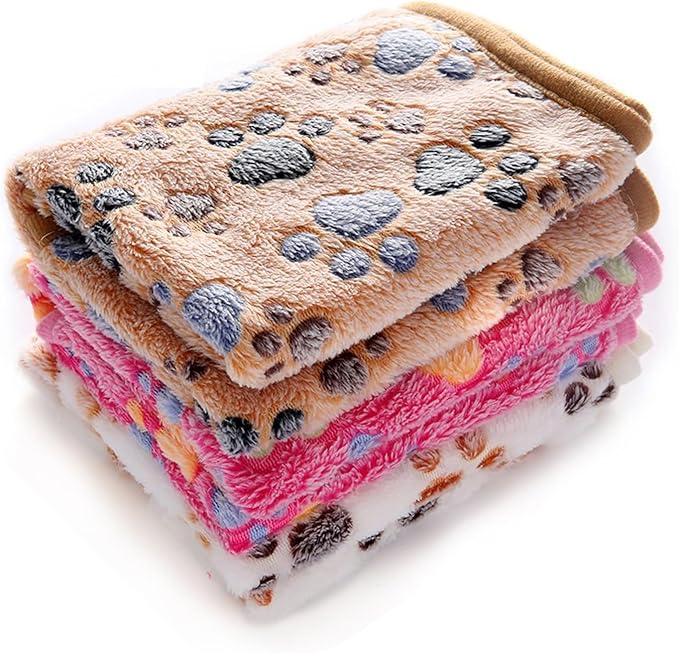 1 Pack 3 Blankets Super Soft Fluffy Premium Fleece Pet