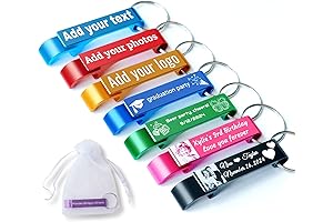 100pcs Personalized Bottle Opener - Custom Bottle Opener Keychain for Wedding, Anniversary,...
