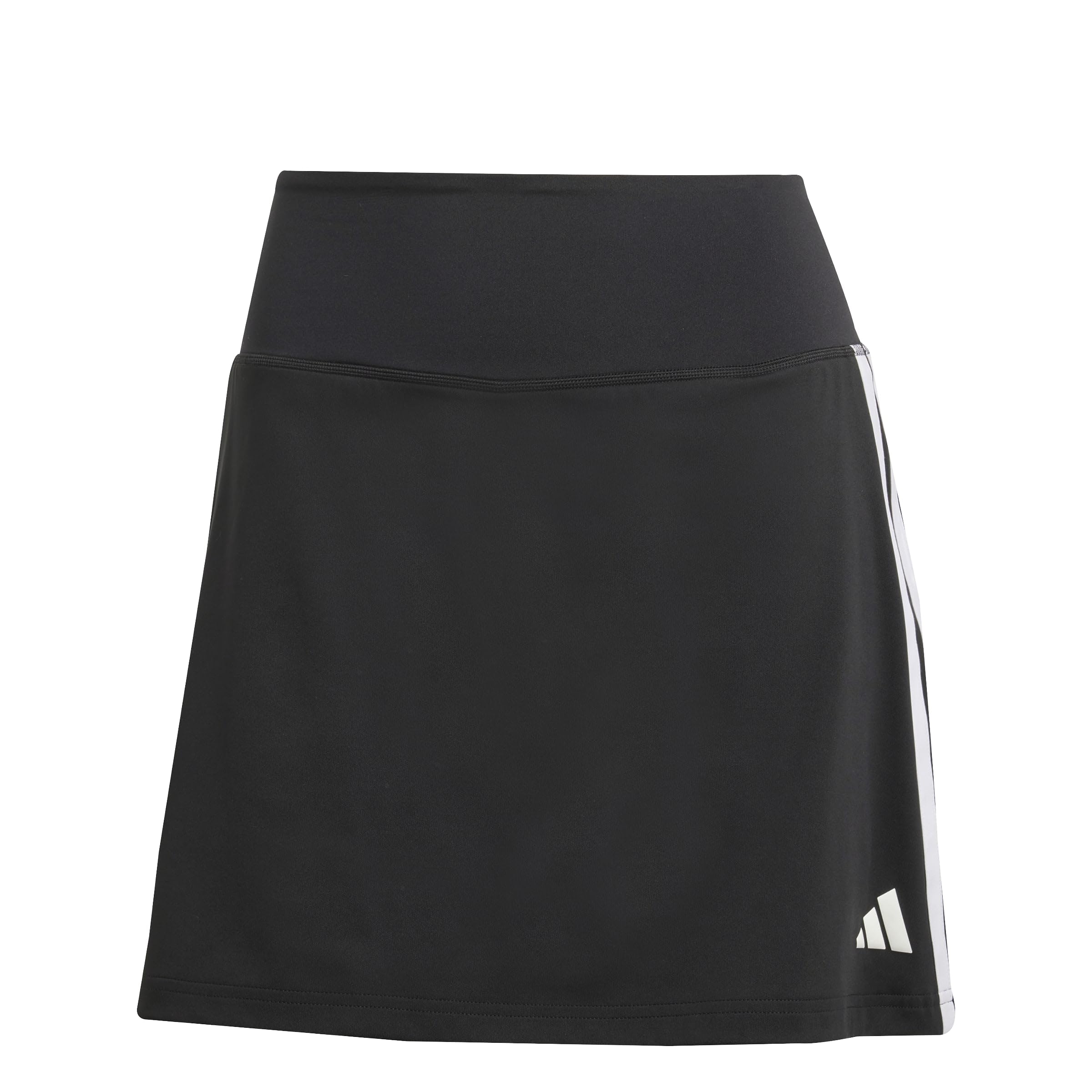 adidas Women's Train Essentials 3-Stripes Workout Skort Dress, Black/White, XS