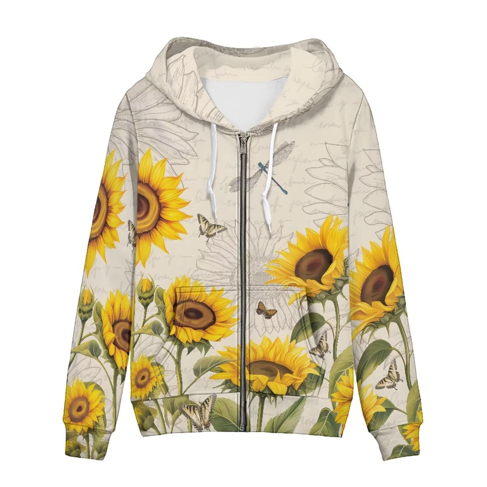 Pointodoor Women Full Zip Up Hoodie Comfy Loose Long Sleeve Sweatshirt Casual Jacket with Pockets Size XS-5XL