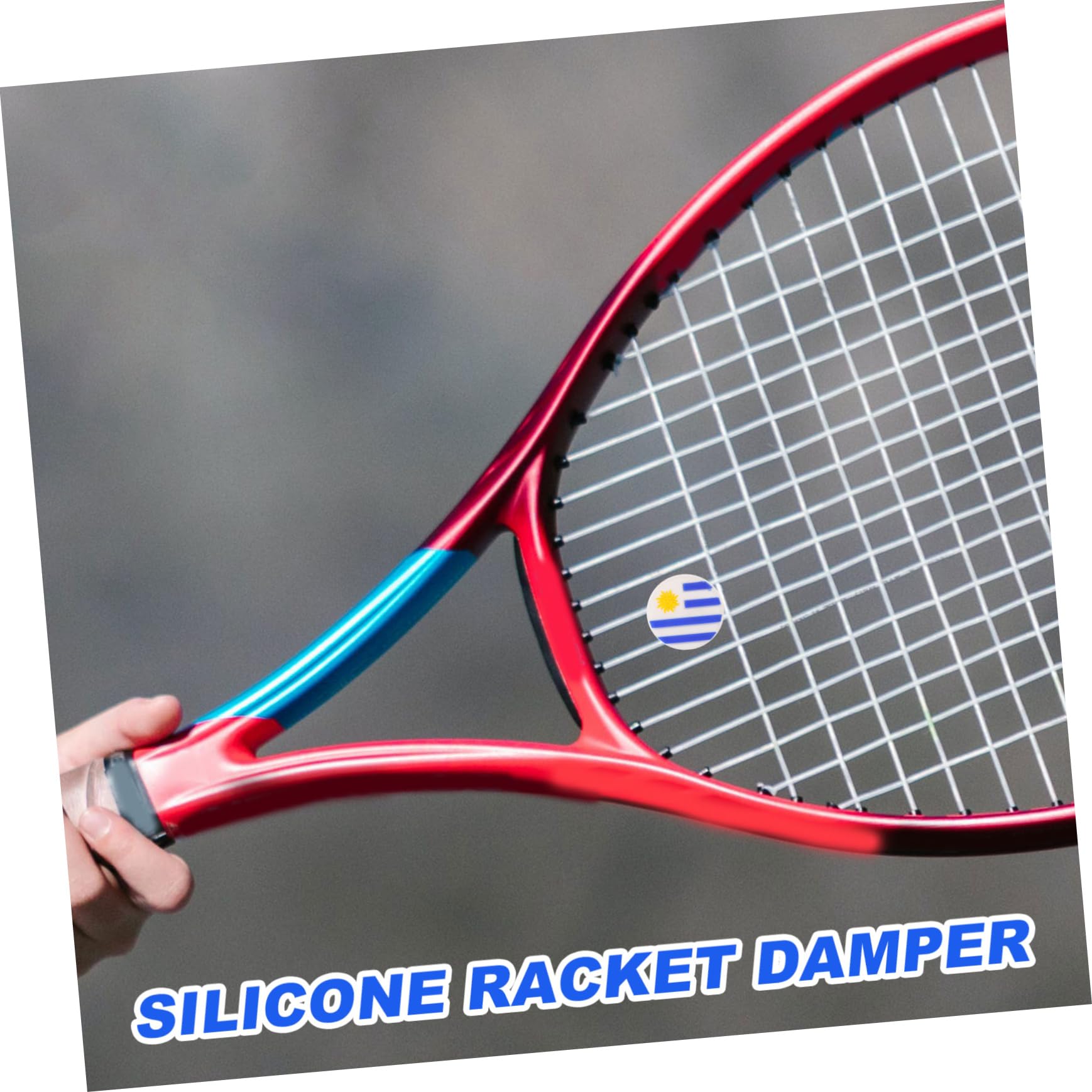 UKCOCO Ammortizzatori per Racchette Tennis Silicone con Design della Uruguaiana Accessori Antivibrazione per Racchette Tennis Facili Installare E Compatibili con Diversi