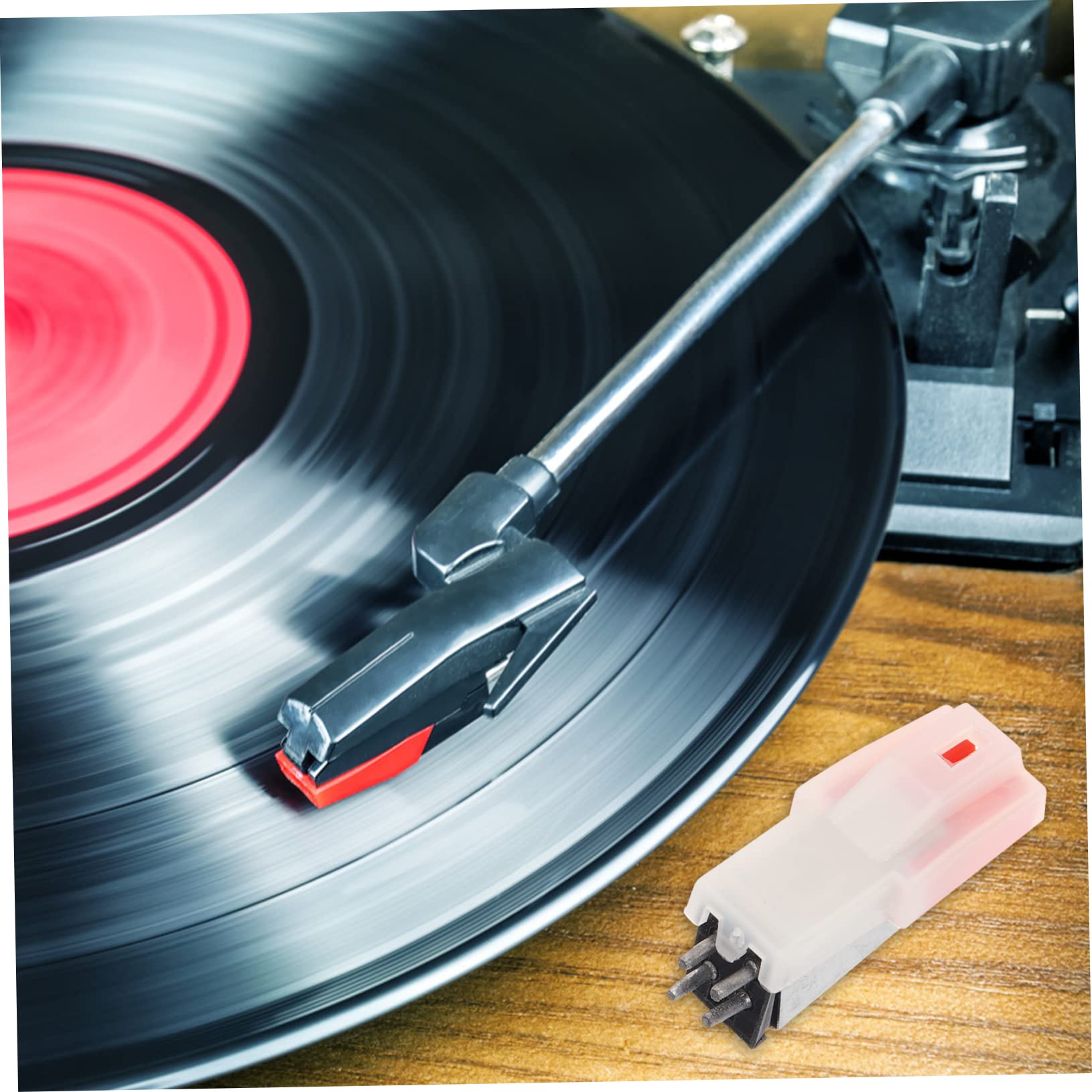 BESTonZON 4pezzi Turntable Stylus Needle Testina Magnetica Per Disco Vinile Puntina Di Ricambio Per Giradischi Accessorio Per Fonografi Facile Installazione e Suono