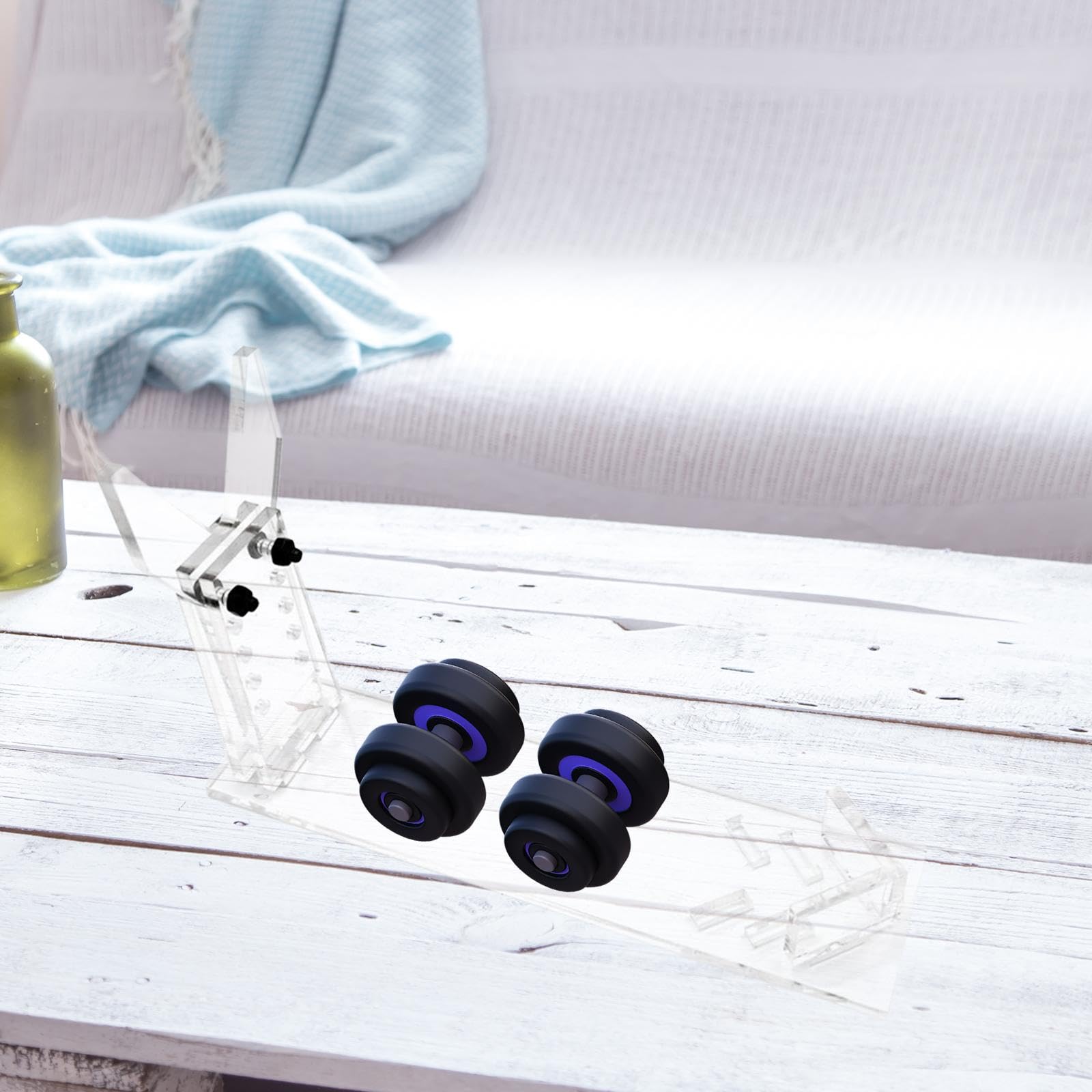 SM SunniMix Acrylic Toy Display Stand Gun Rack Adjustable Storage Rack for Gun Model Organizer Bracket Model Rack for Retail Stores Desktop, Clear