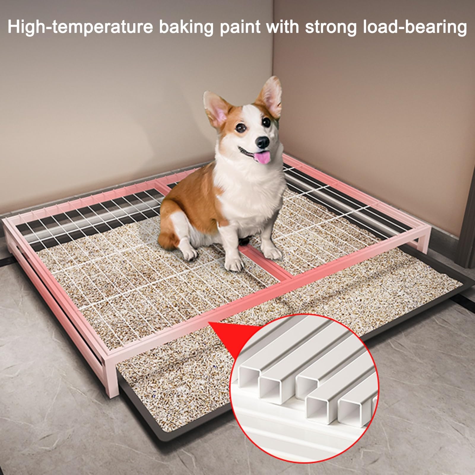 Hacer Pipi Caja De Arena Para Perros Grandes LOOBANI 45x29in Gran