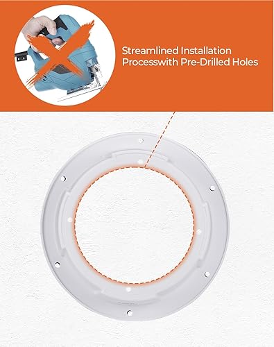 Vista 12 de KEMIMOTO Cápsula de altavoces en ángulo de 6.5 pulgadas, 1 unidad universal para caja de 6.5 pulgadas, compatible con UTV, RV, coche, barco, Negro