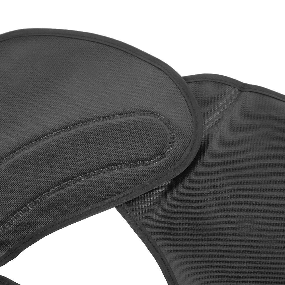 Collar de Corte Impermeable para Peluquería, Protector de Cuello para Corte de Pelo, Tinte, Negro