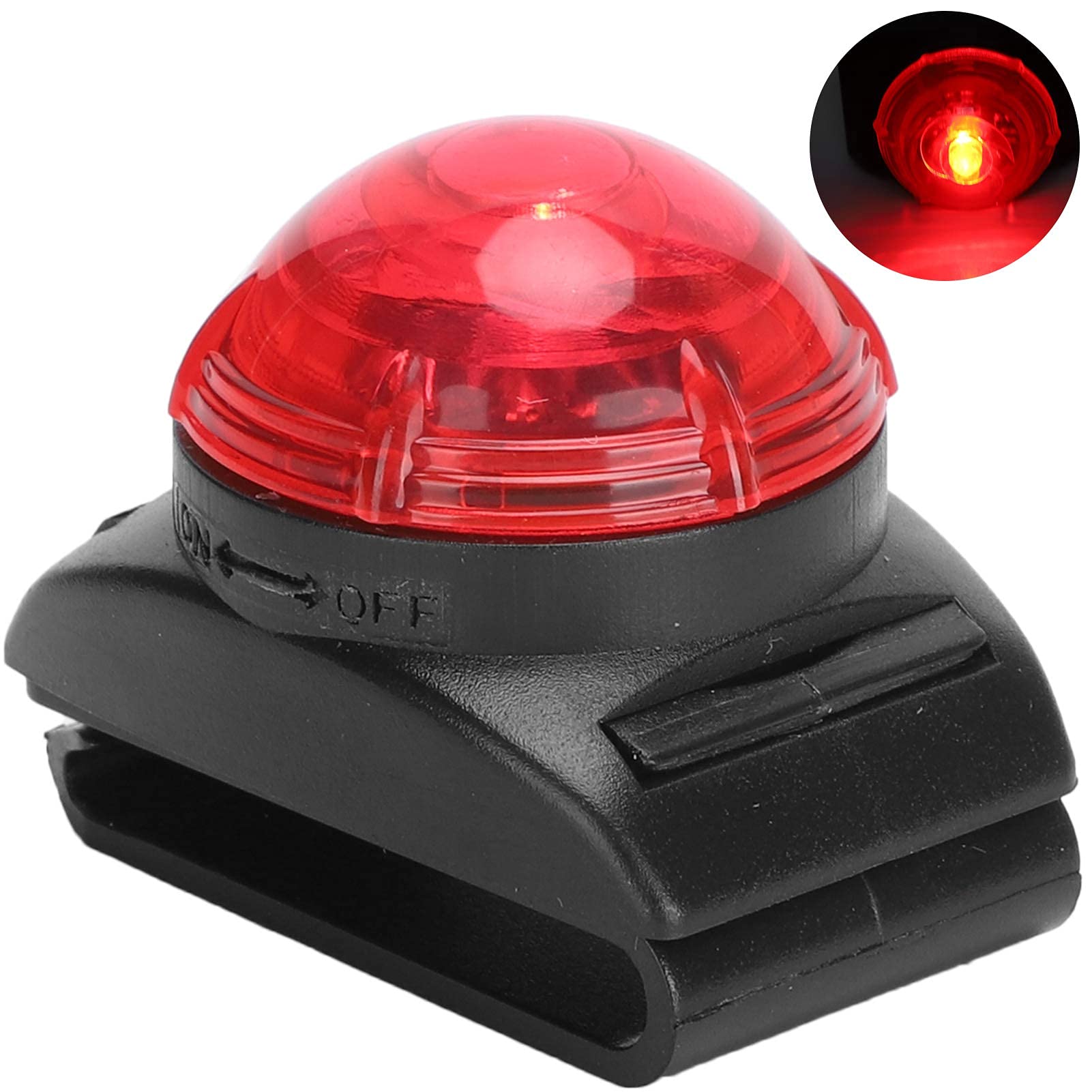 Pssopp Wisiorek LED zapobiegający utracie światła dla zwierząt wodoodporny wisiorek LED lampka nocna dla zwierząt domowych lampa bezpieczeństwa dla psów obroże z klipsem dla psa