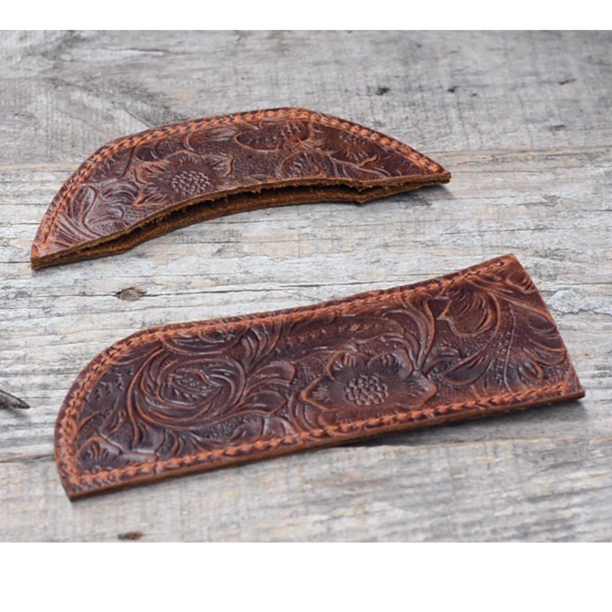 JJNUSA Leather Cast Iron Handle Cover?Skillet Handle Cover, Handmade Leather Handle Protector
