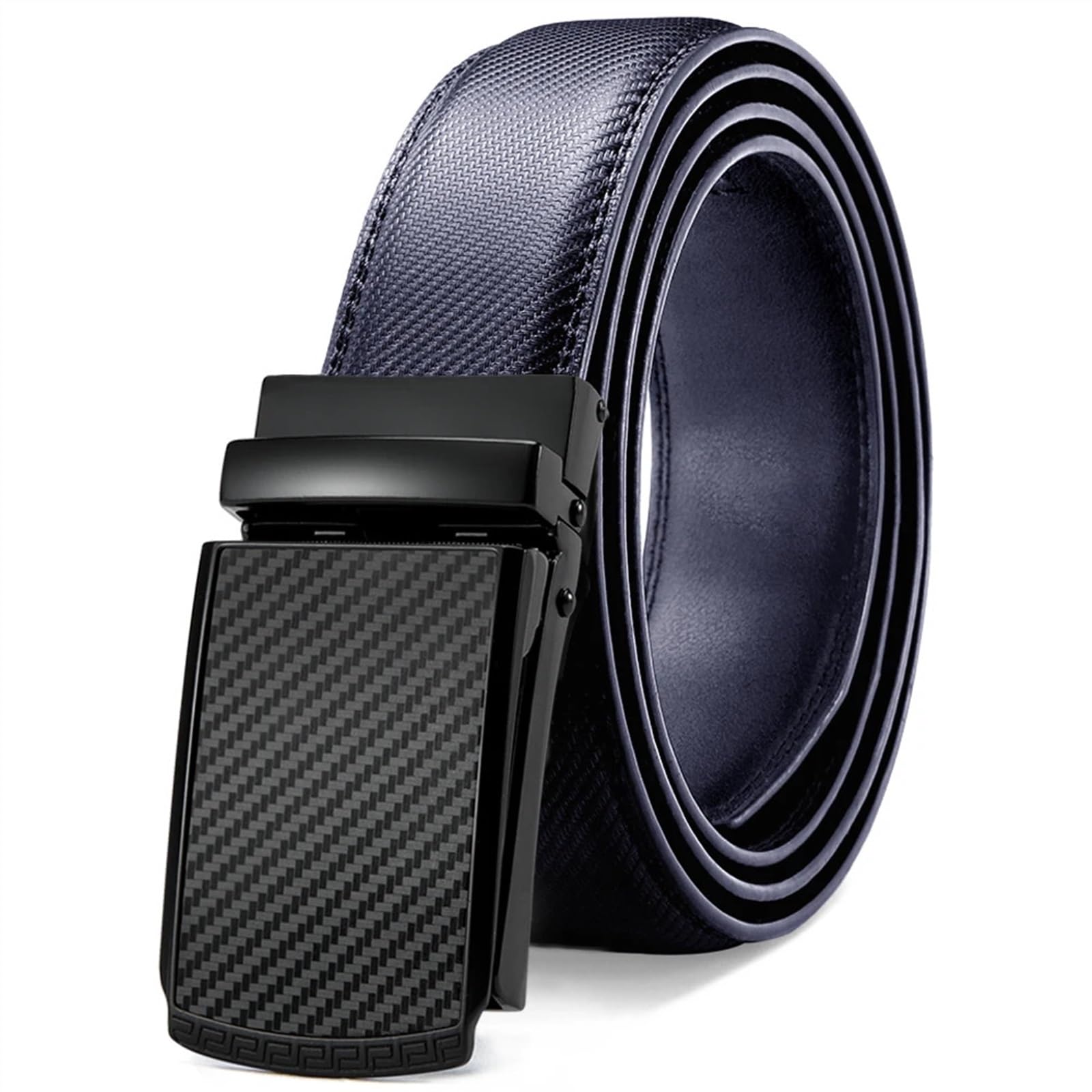 Meidai Men's 2 Leather Belt Automatic Leather Fashion Belts Ratchet Belts Trouser Belt Belt For (Size : 115, Color : )