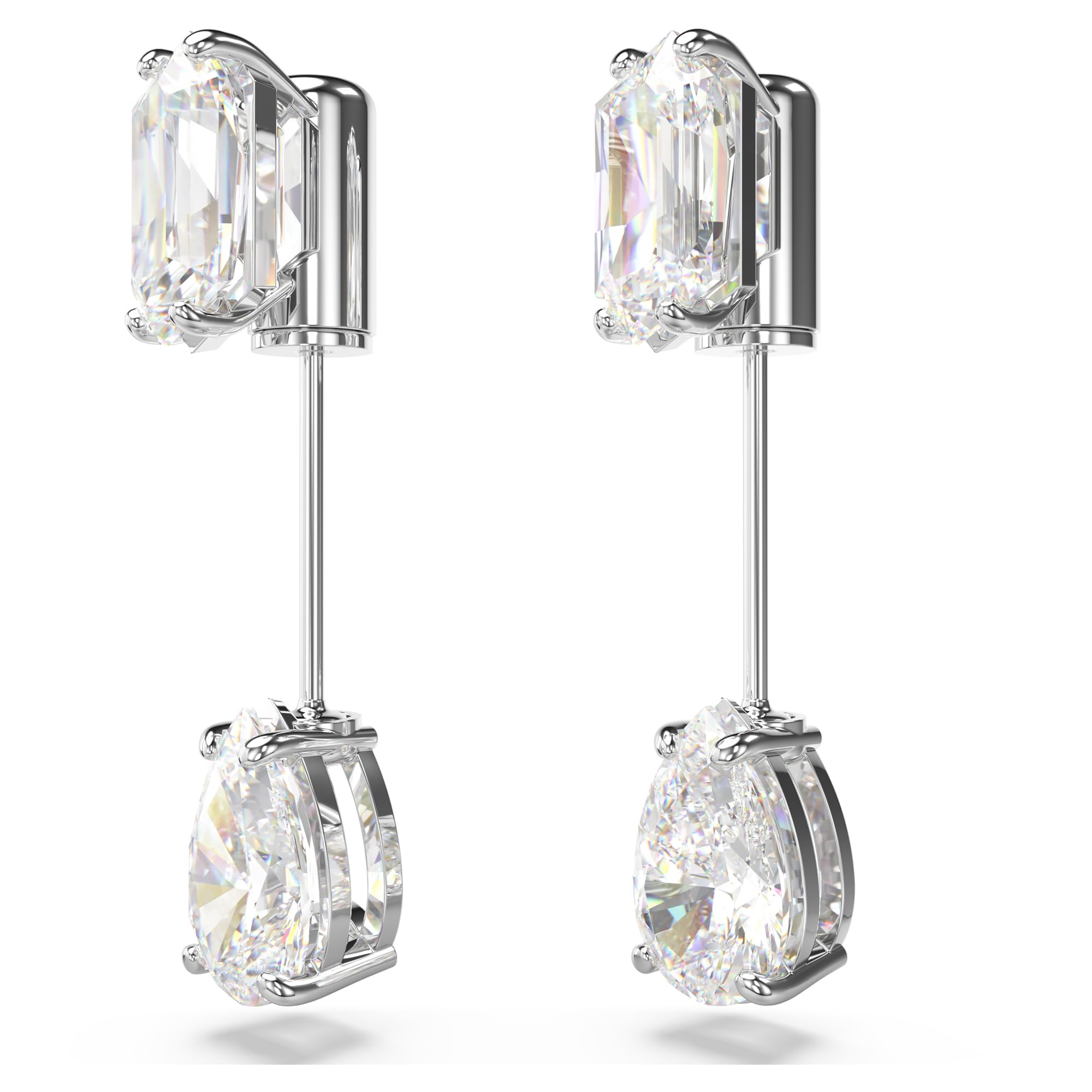PAR DE BRINCOS SWAROVSKI, METAL COMUM