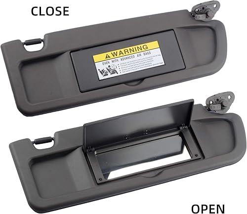 Vista 24 de Dasbecan Parasol para el lado izquierdo del conductor beige compatible con Honda Civic 2006-2011, reemplaza # 83280-SNA-W01ZB