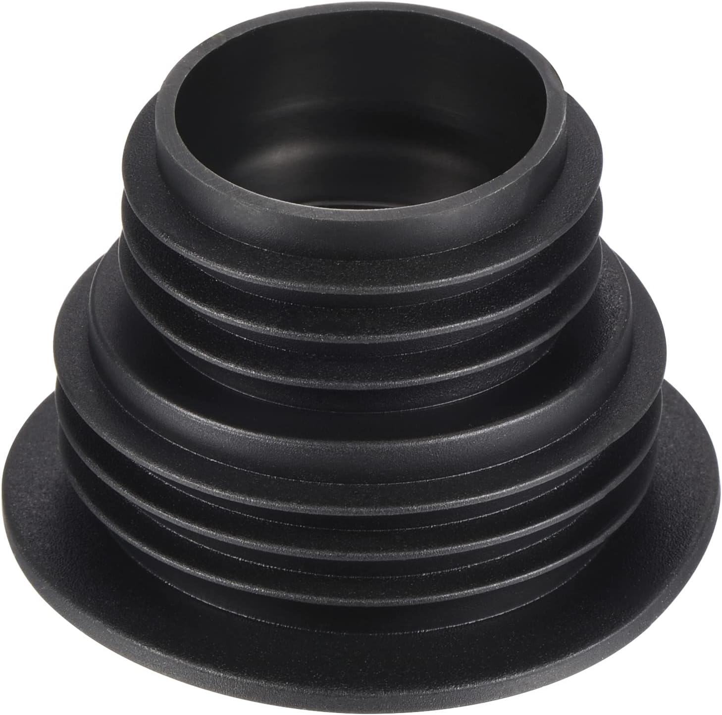 MECCANIXITY Drain Pipe Seal Hose Silicone Plug Sewer Sealing Ring Connector for Kitchen Bathroom, Black