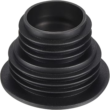 MECCANIXITY Drain Pipe Seal Hose Silicone Plug Sewer Sealing Ring Connector for Kitchen Bathroom, Black