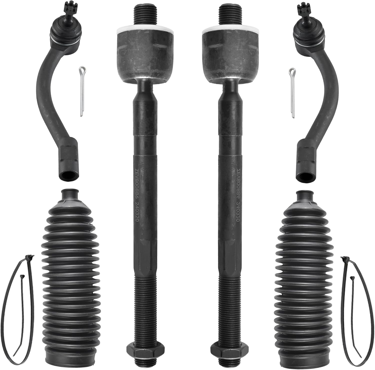 ASTARPRO - 10pc Front End Suspension Kit for 2011-2016 Hyundai Elantra Coupe, 2 Lower Control Arms w/Ball Joints 2 Sway Bars, 4 Tie Rod, 2 Boots Replacement 2012-2017 Hyundai Veloster Elantra GT