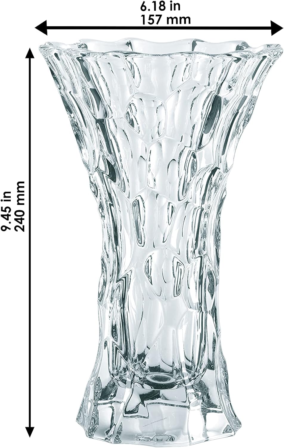 Nachtmann Sphere Vase, Clear, 9-1/4", (0095638-0)