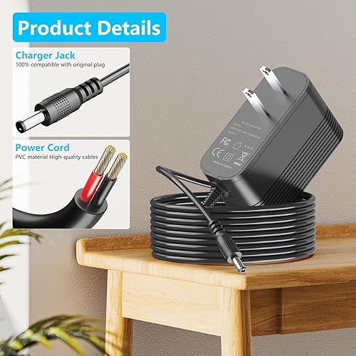 Miniatura 3 de Cargador de 27 V para pistola de masaje de imagen más nítida compatible con Sharper Image 2437599 1011666 1013002 1012667 1013985 Powerboost