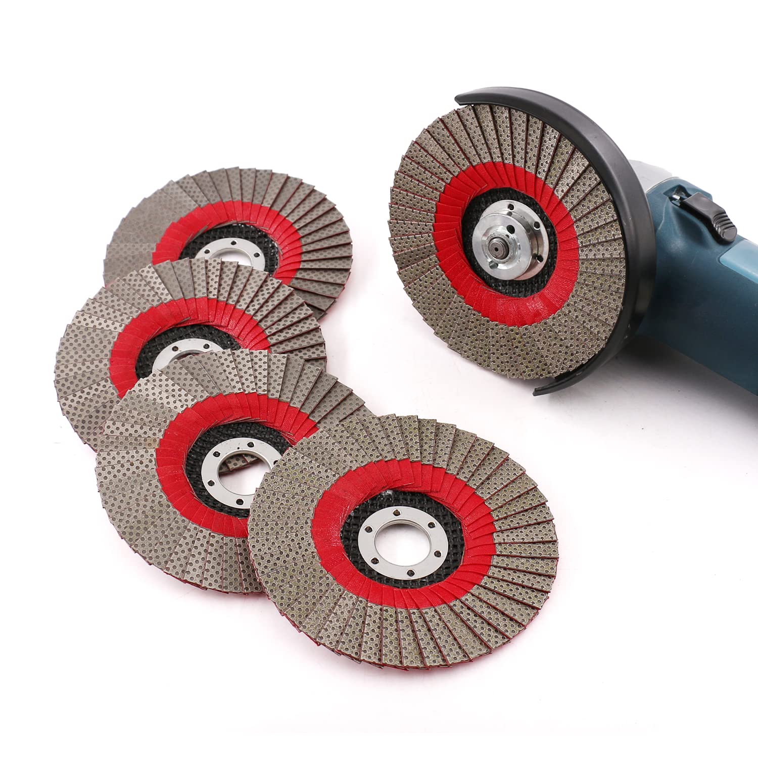 5 Pollice 1pc 120 Grinding Wheels Flap Levigatura Disco Abrasivo per Smerigliatrice Angolare Diamante Levigatura Pad