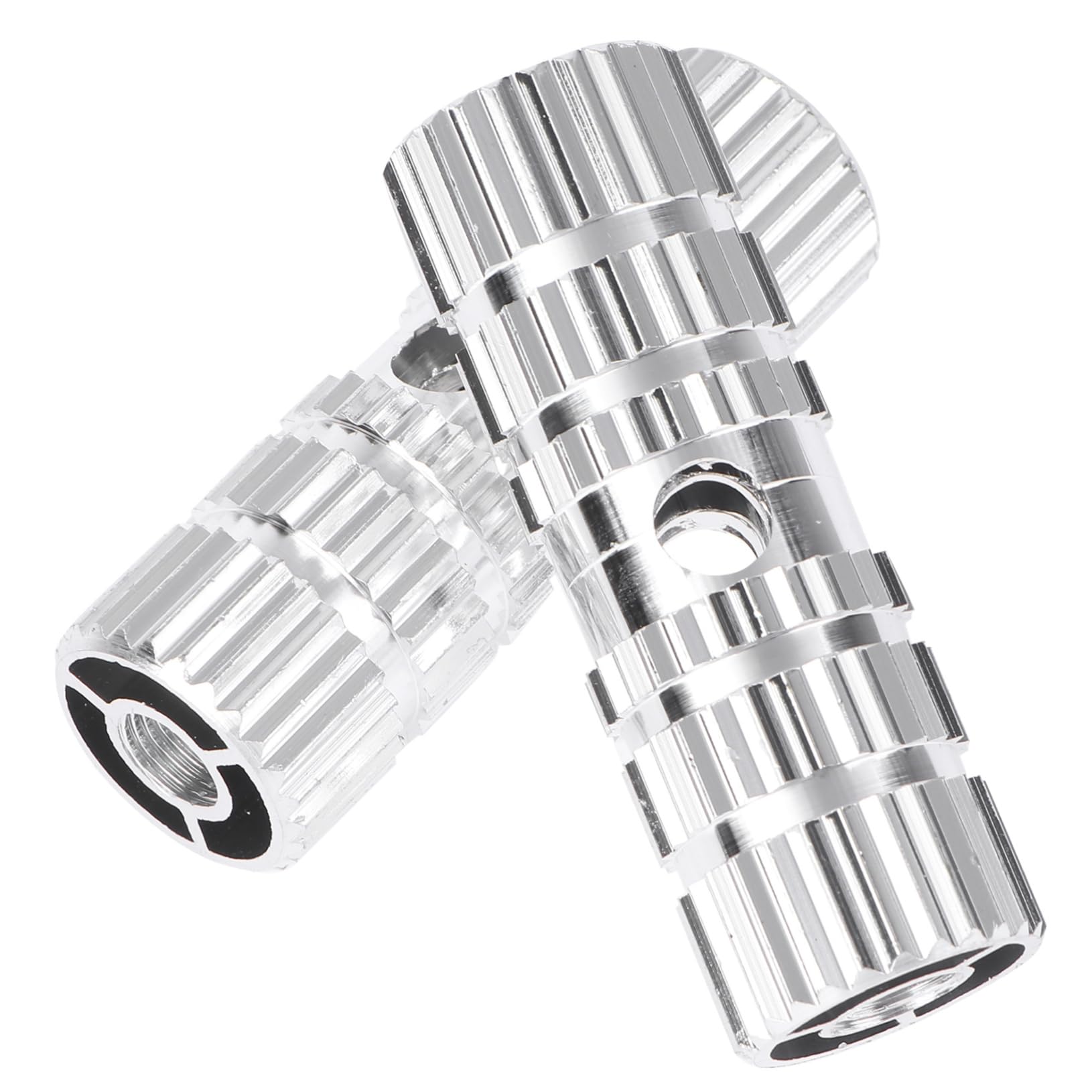 Happyyami Bicycle Pegs Silver Foot Lever for Bike Pedals Alloy Peg for Mountain Bike