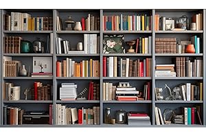 Virtual Background Bookshelf Backdrop For Home Office