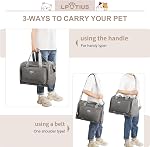 Cat Carriers Dog Carrier Pet Carrier for Small Medium Cats Dogs Puppies up to 30 Lbs, Portable Soft Sided Collapsible Pet Carrier for Traveling Indoor Outdoor Uses Grey