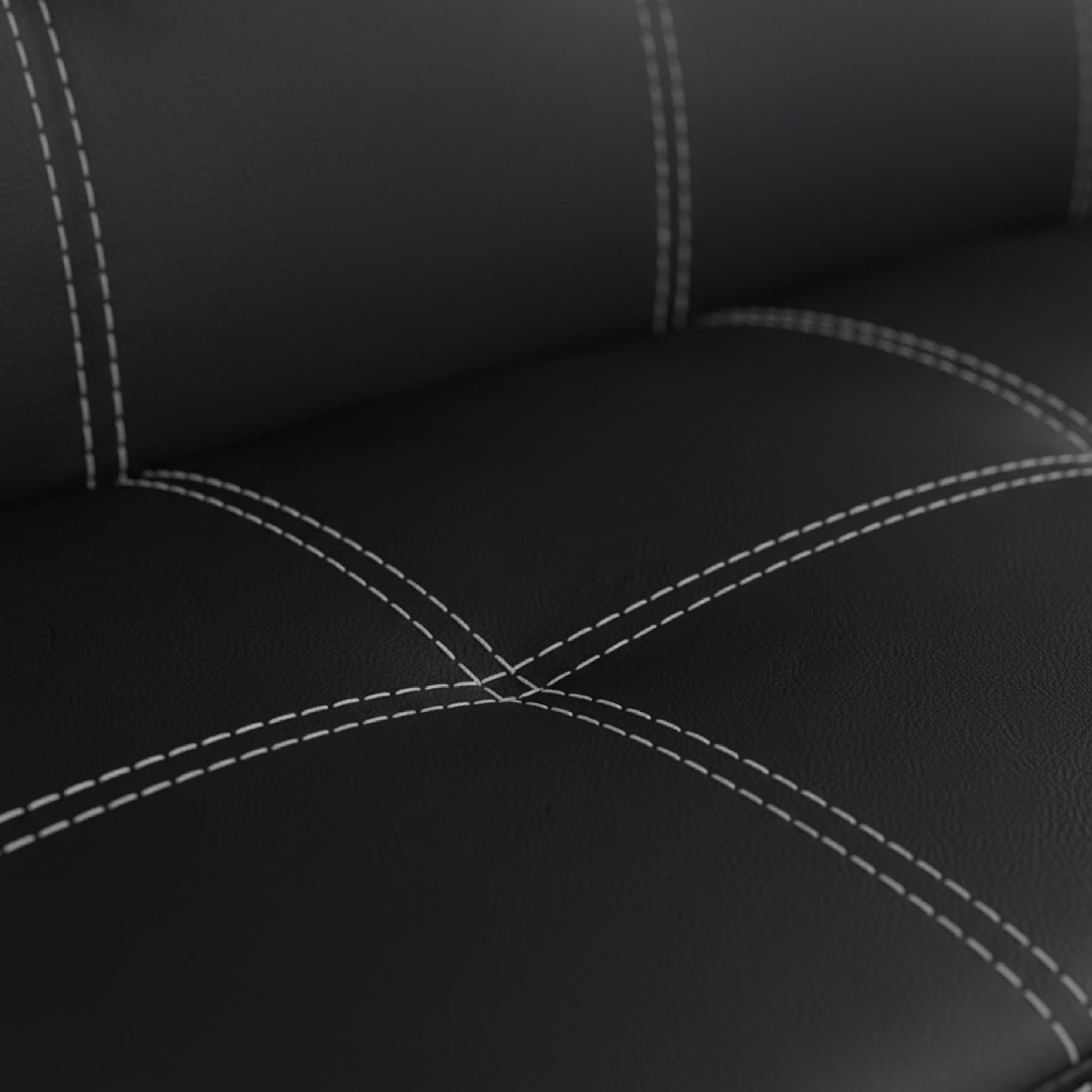 Baroni Home Sofá cama de piel sintética de 3 plazas convertible en cama acolchado, sofá reclinable con patas de plástico para salón, habitación de invitados, apertura 88 cm, 166 x 75 x 70 cm, piel