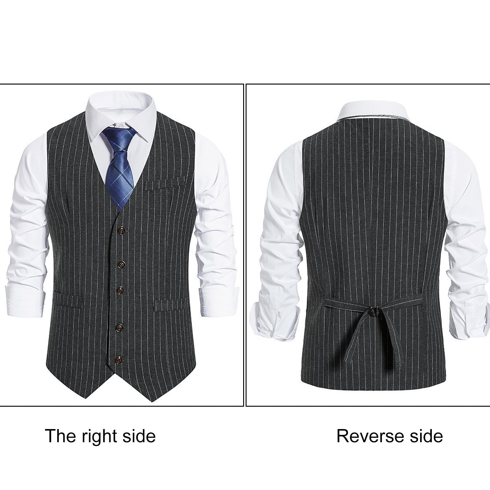 Costume da uomo anni '20 ruggenti anni '20 costumi accessori set gilet cappello orologio da tasca cravatta bretelle Halloween Cosplay Halloween Cosplay