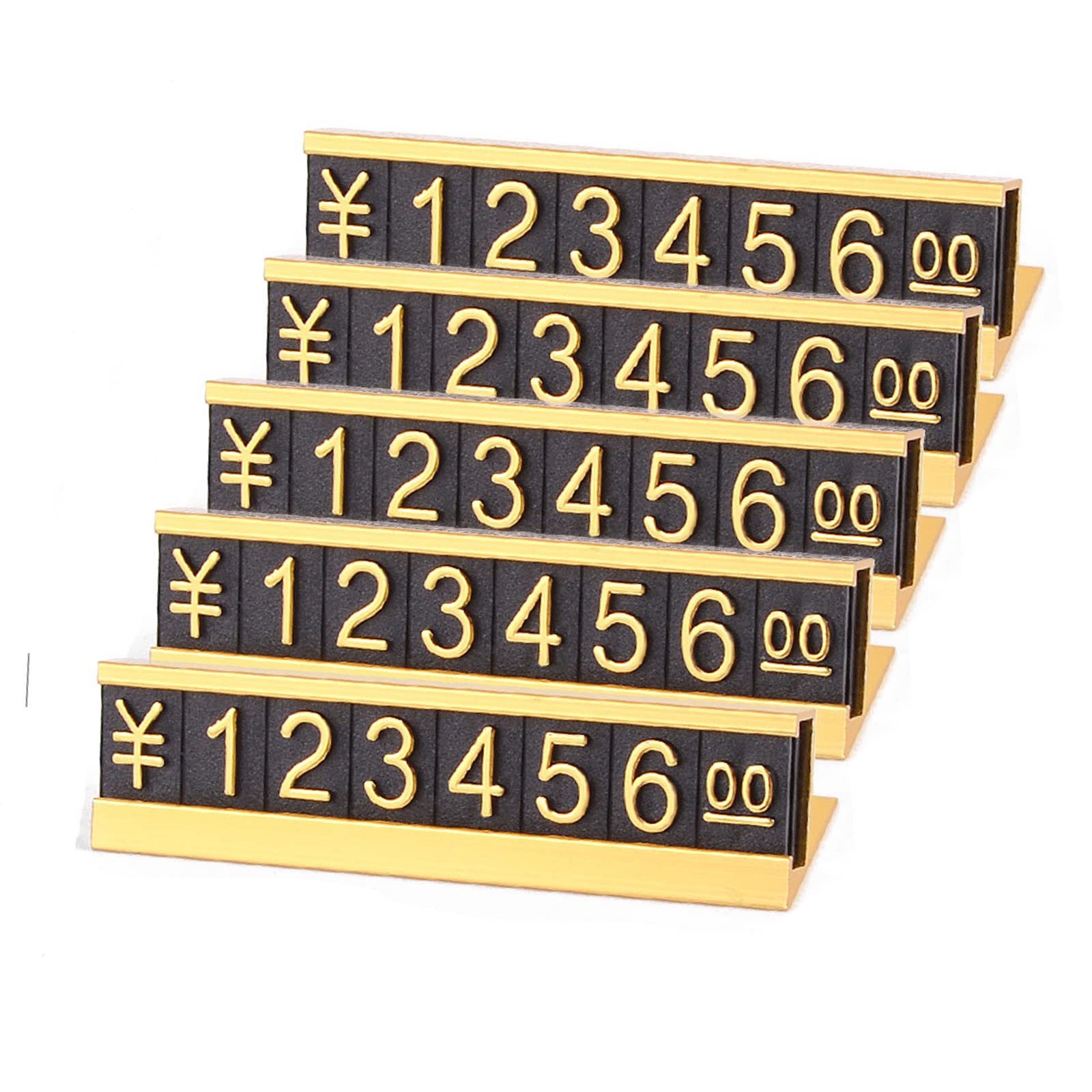 Amazon | 値札タグ数字プライスキューブ 5セット値段プレートプ