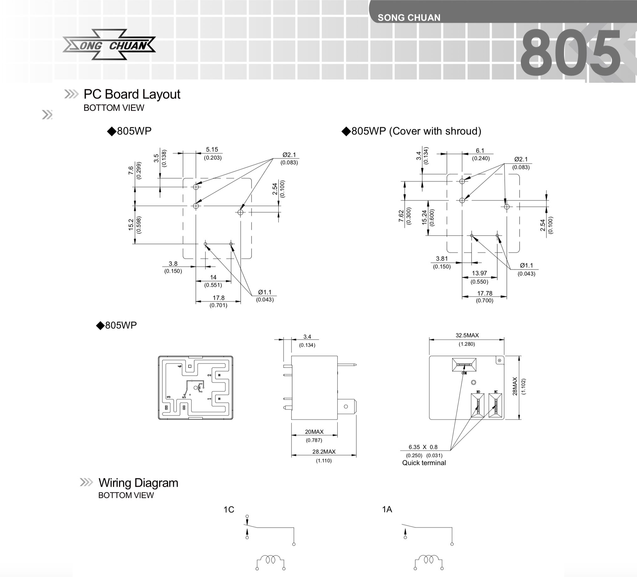 Relè Di Potenza Songchuan 896H-1CH-D1SW-R1 12VDC 50A 5 Pin - Nuovo