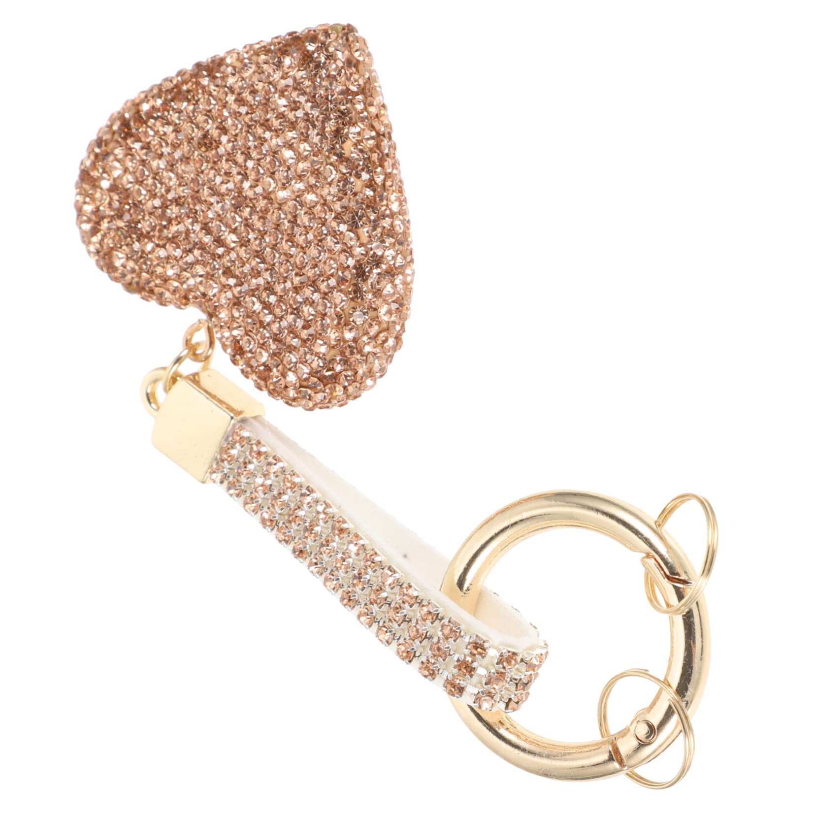 SOIMISS 5stücke Schlüsselanhänger Mit Rhinestone-herz Für Damen Stilvoller Schlüsselring Für Handtaschen Und Autoschlüssel Perfektes Für Mädchen Und Frauen
