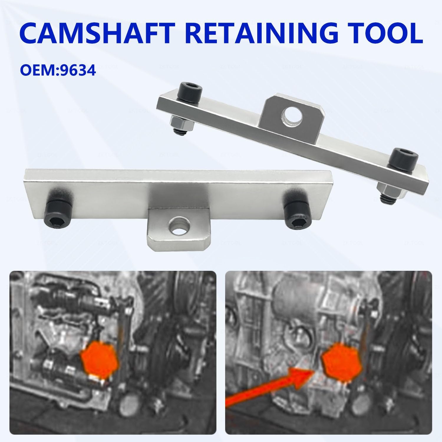 ZKTOOL Kit di strumenti per la messa in fase del motore, compatibile con Porsche 911 Boxster 996 997 987, set di strumenti per l'allineamento del bloccaggio del tensionamento dell'albero a camme del