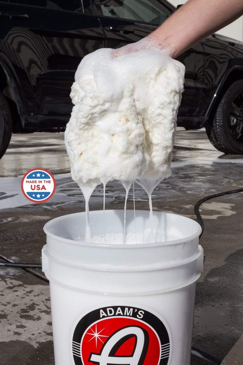 Adam's Professional 10" Car Wash Pad - Made of Professional Grade Plush Synthetic Wool - Safely Wash Your Vehicle Without Introducing New Scratches or Swirls - Swirl Free Washing Guaranteed (3 Pack) : Automotive