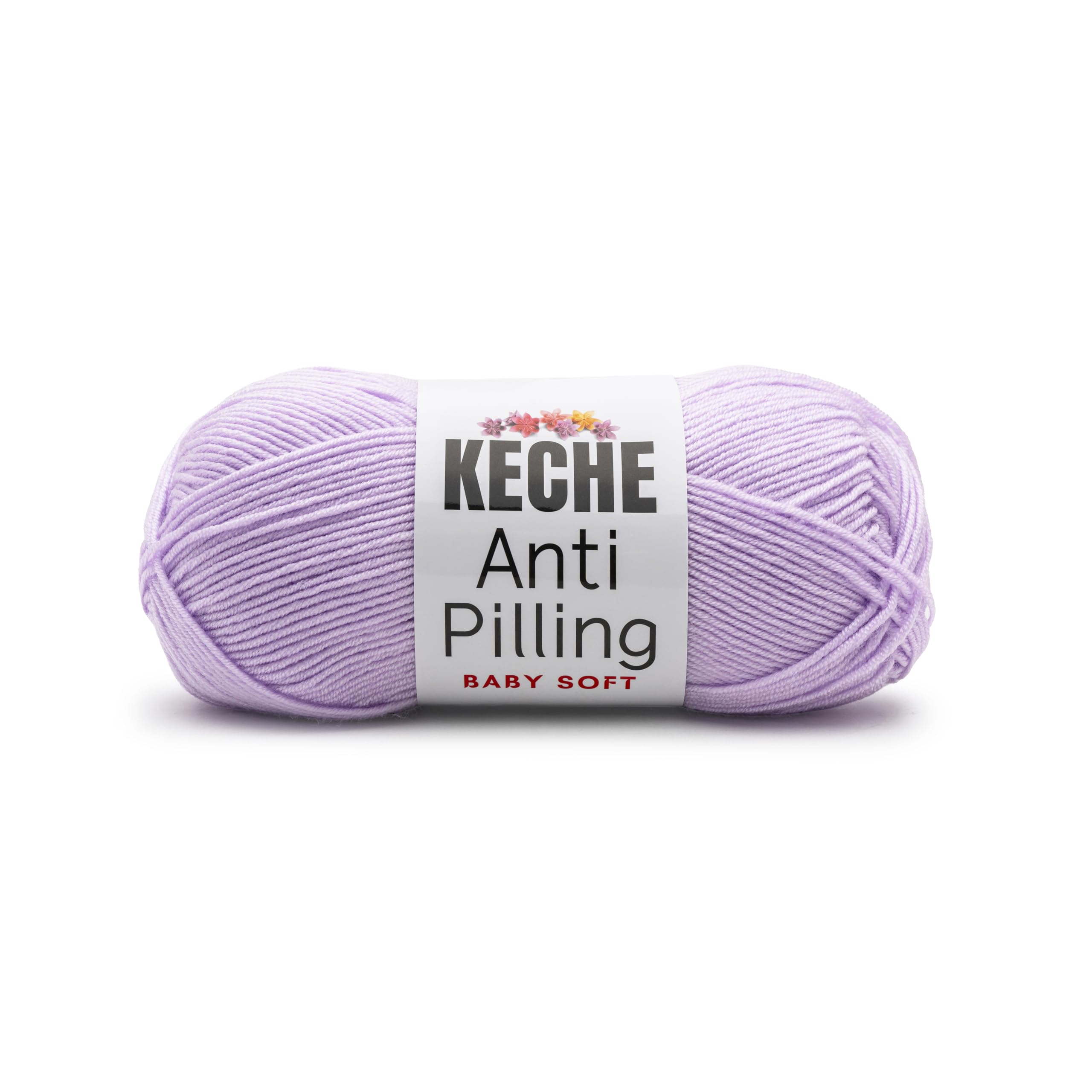 Soft DailyKnit DK Yarn, 100% Anti-Pilling Acrylic for Knitting Crocheting, Light Weight #3 (3.52 oz / 274 Yds) 1 Skein - Red — view 67