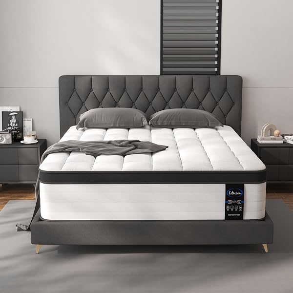 LETMOON 12 Inch Hybrid California King Mattress with Cooling Memory Foam