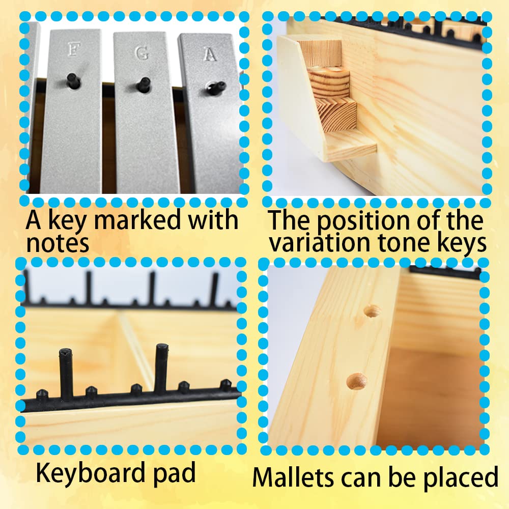 Snapklik.com : 13 Keys Tone Change Glockensipel Insert-type Treble ...