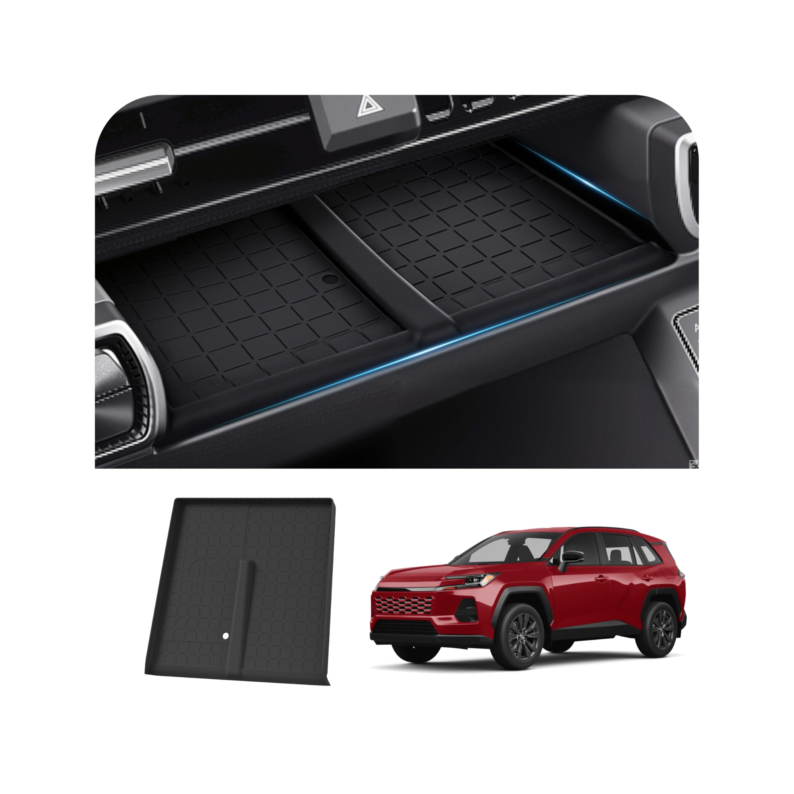 Wireless Charging Protective Pad for 2026 Toyota RAV4, Silicone Tray for 6th RAV-4, Anti-Slip &amp; Waterproof Mat for 26 RAV 4, Car Organization for Charger Area, New Car Gifts, Car Gadgets &amp; Accessories